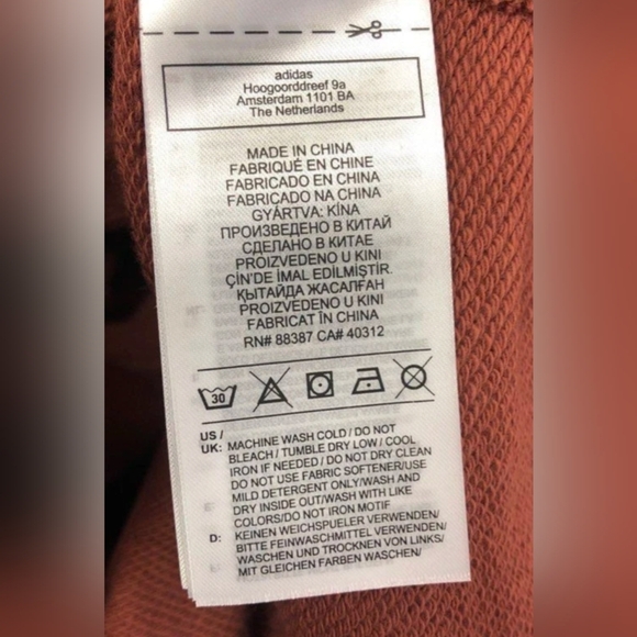 Adidas  Pharrell Williams Unisex Basic Brown Hoodie Sizes S 2XL NWT MSRP $100 - Picture 7 of 10